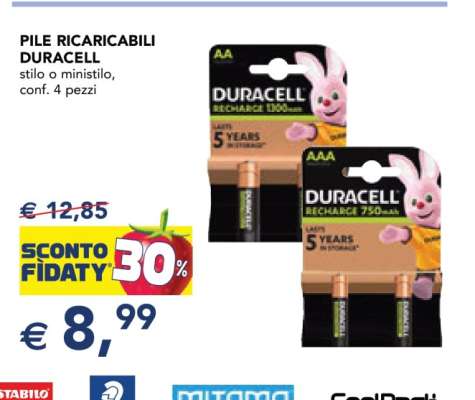 Pile Ricaricabili Duracell