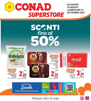 Volantino Conad Superstore - 28/8/2025 - 10/9/2025.
