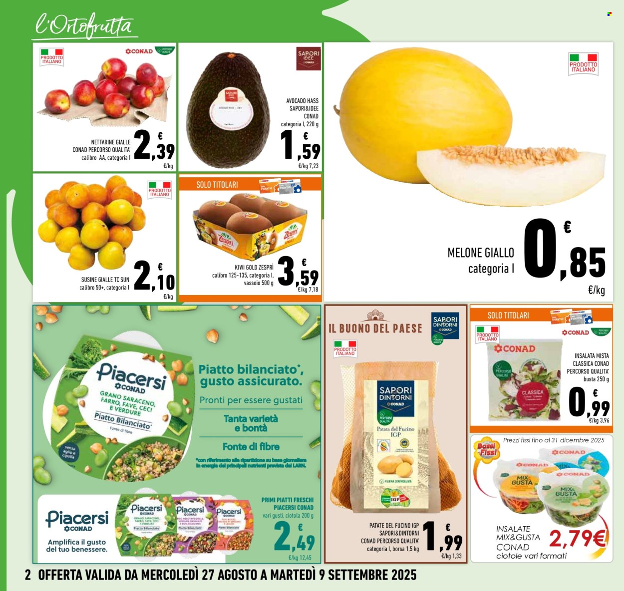 Volantino Conad - 27/8/2025 - 9/9/2025. Pagina 2