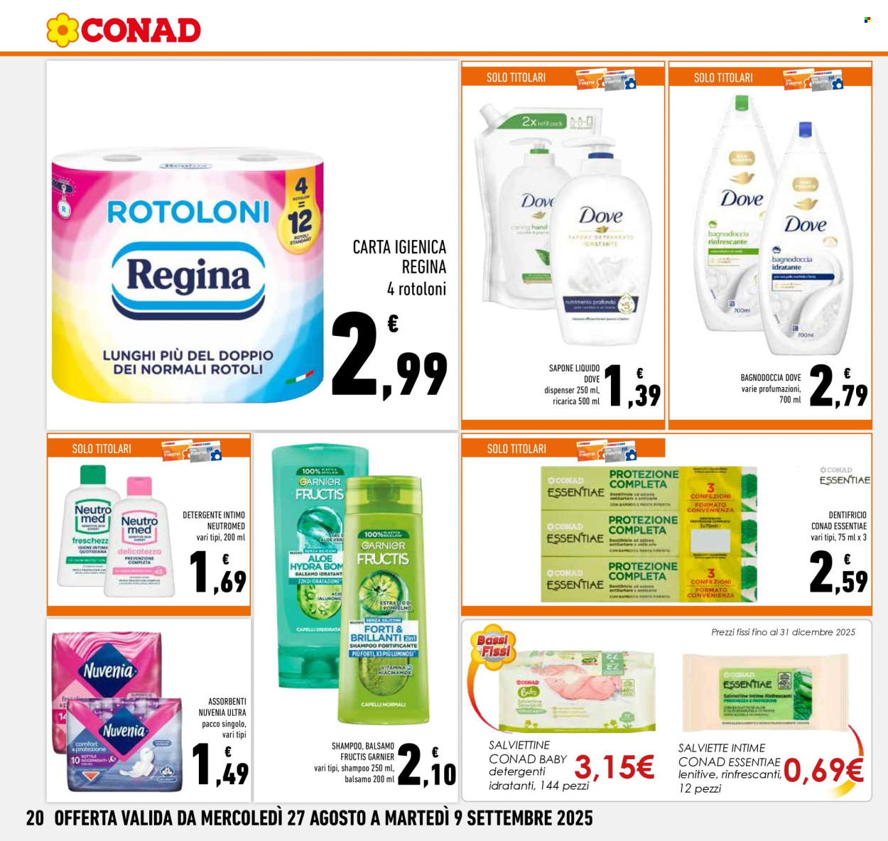 Volantino Conad - 27/8/2025 - 9/9/2025. Pagina 20