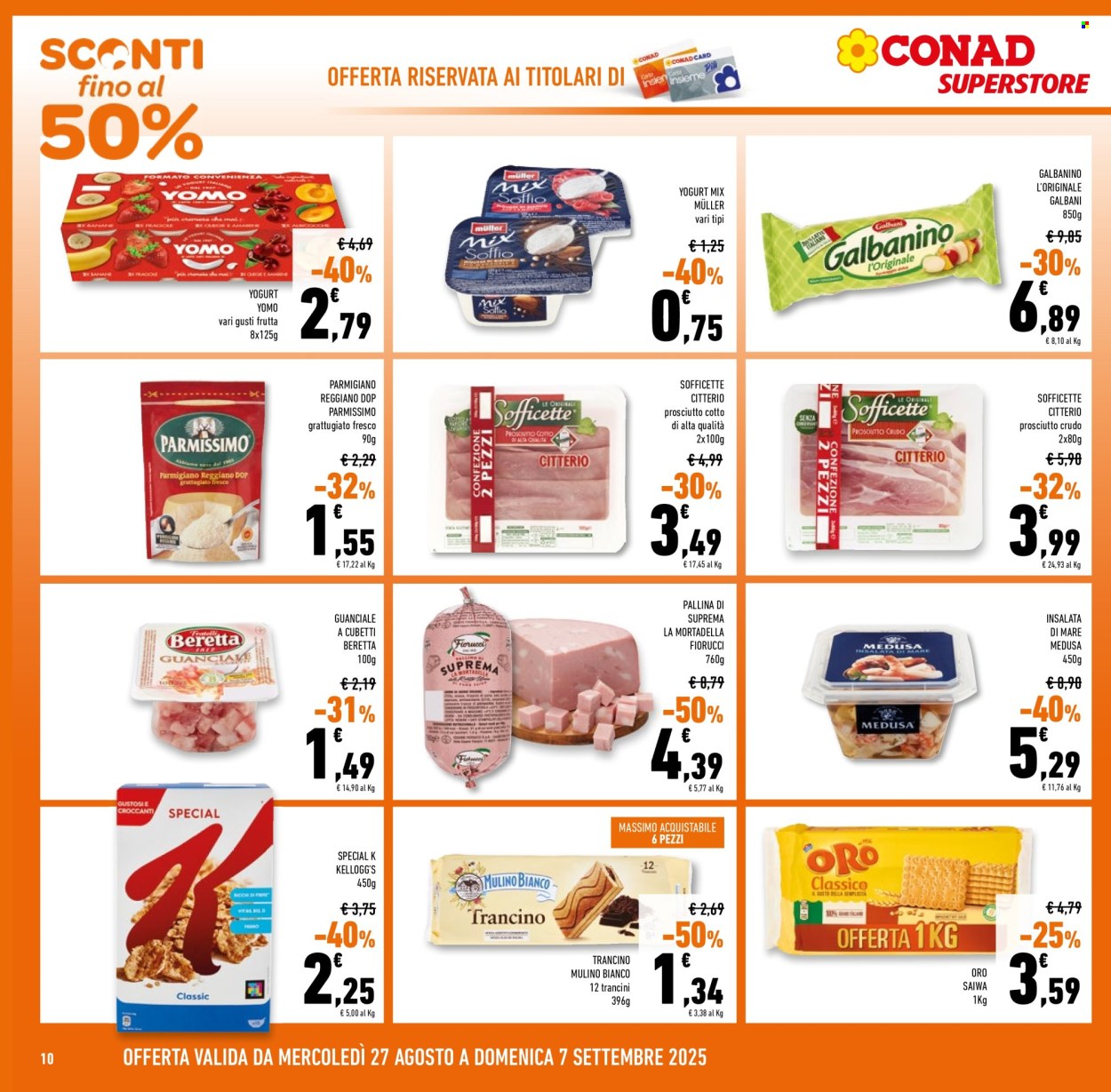Volantino Conad Superstore - 27/8/2025 - 9/9/2025. Pagina 10