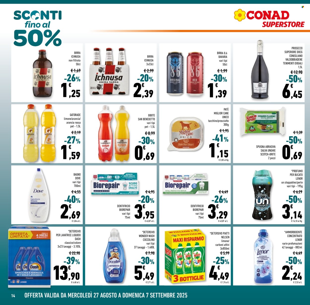 Volantino Conad Superstore - 27/8/2025 - 9/9/2025. Pagina 14