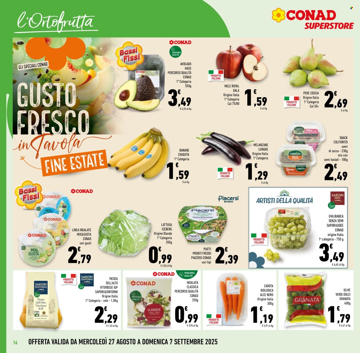Volantino Conad Superstore - 27/8/2025 - 9/9/2025. Pagina 16