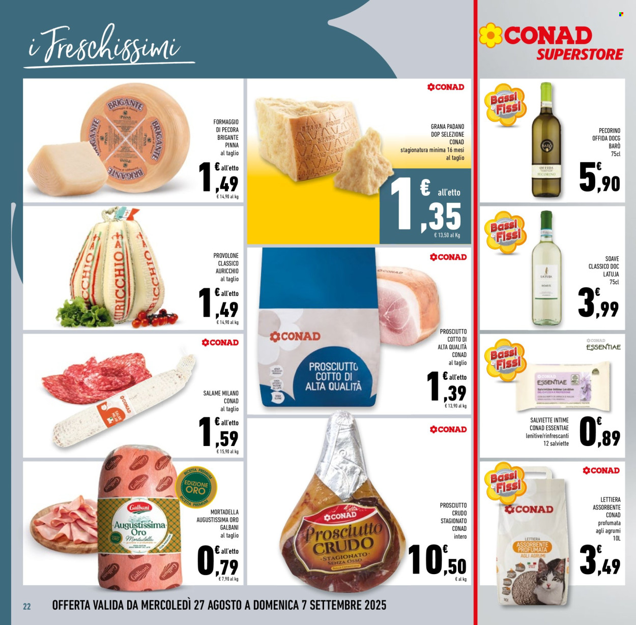Volantino Conad Superstore - 27/8/2025 - 9/9/2025. Pagina 22