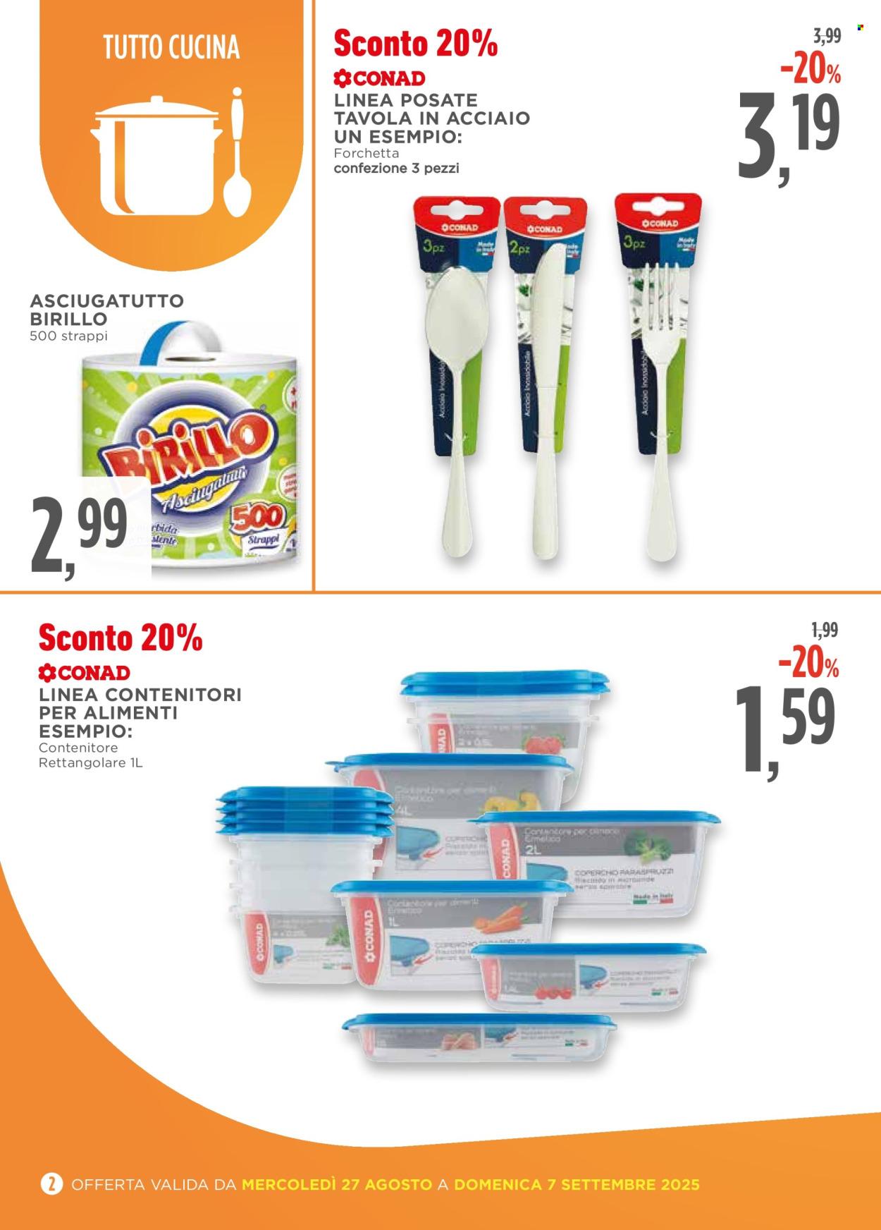 Volantino Conad - 27/8/2025 - 7/9/2025. Pagina 2