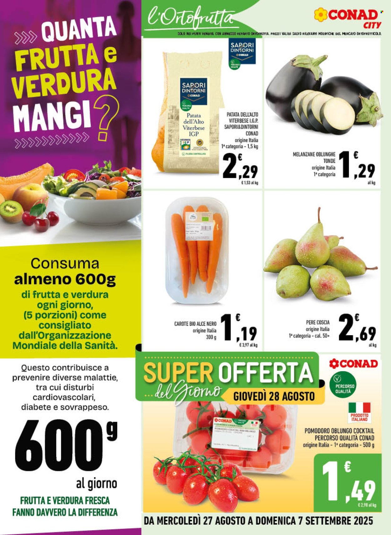 Volantino Conad City - 27/8/2025 - 7/9/2025. Pagina 2