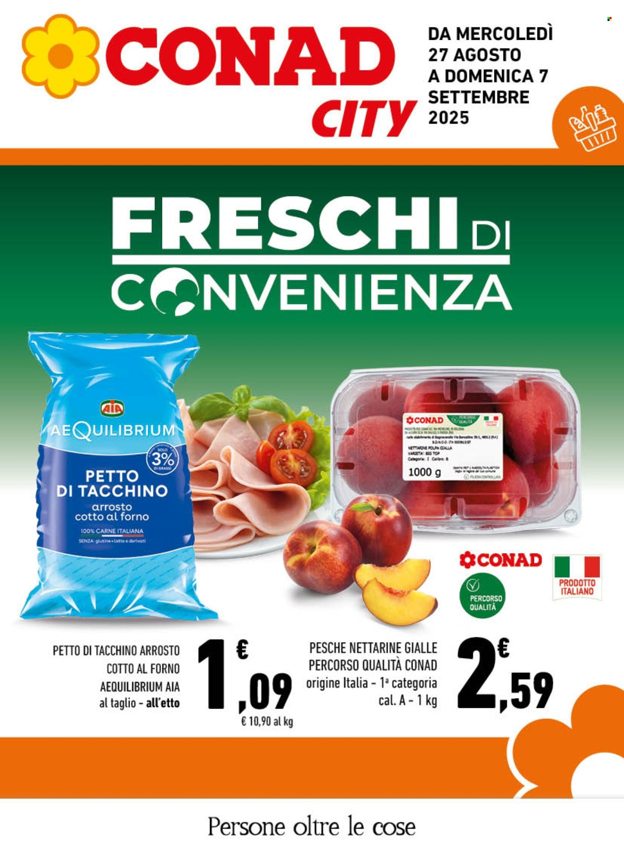 Volantino Conad - 27/8/2025 - 7/9/2025. Pagina 1