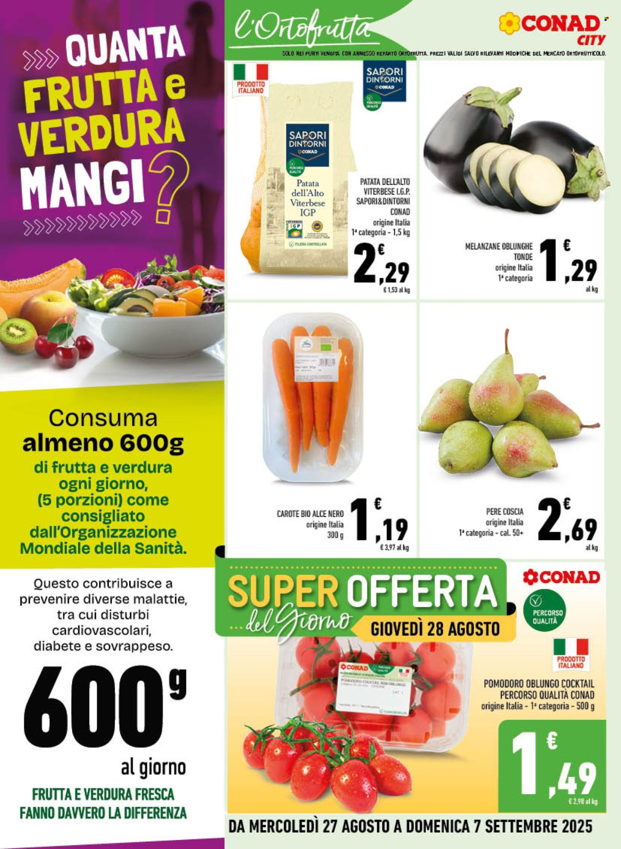 Volantino Conad - 27/8/2025 - 7/9/2025. Pagina 2