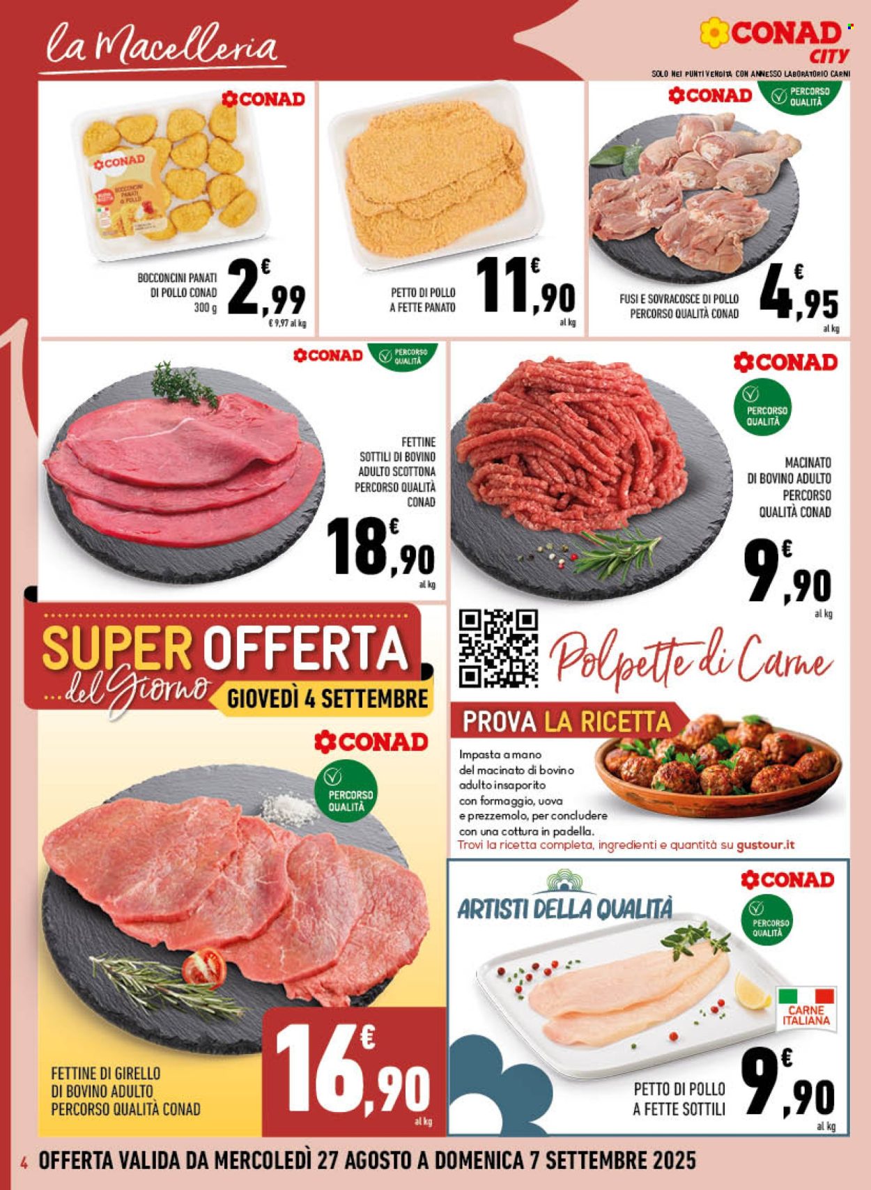 Volantino Conad - 27/8/2025 - 7/9/2025. Pagina 4