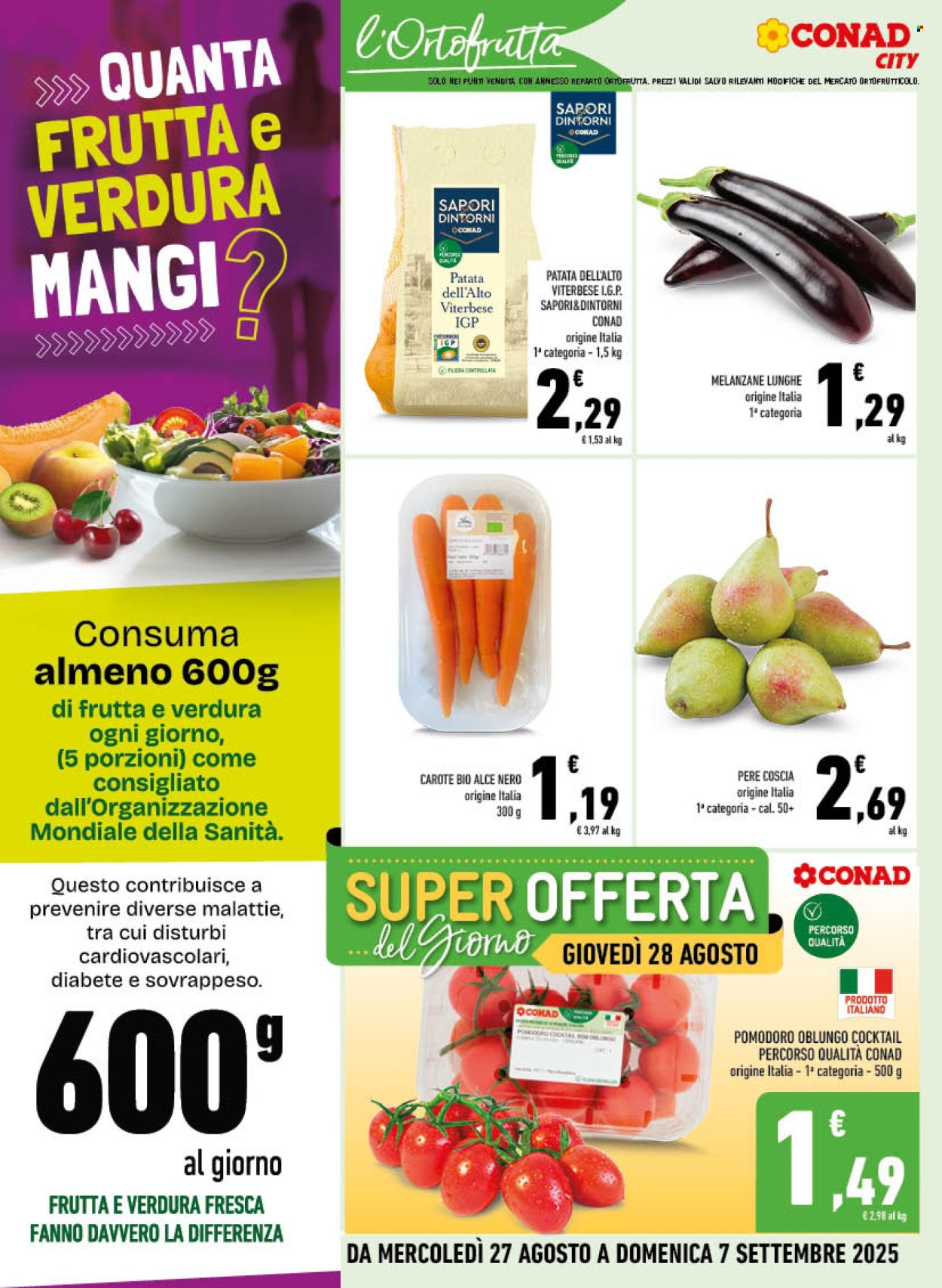 Volantino Conad - 27/8/2025 - 7/9/2025. Pagina 2