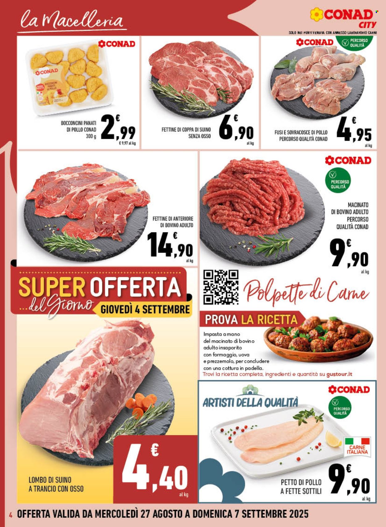 Volantino Conad - 27/8/2025 - 7/9/2025. Pagina 4