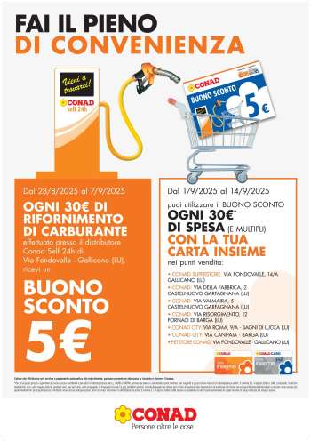 Volantino Conad - 28/8/2025 - 14/9/2025.