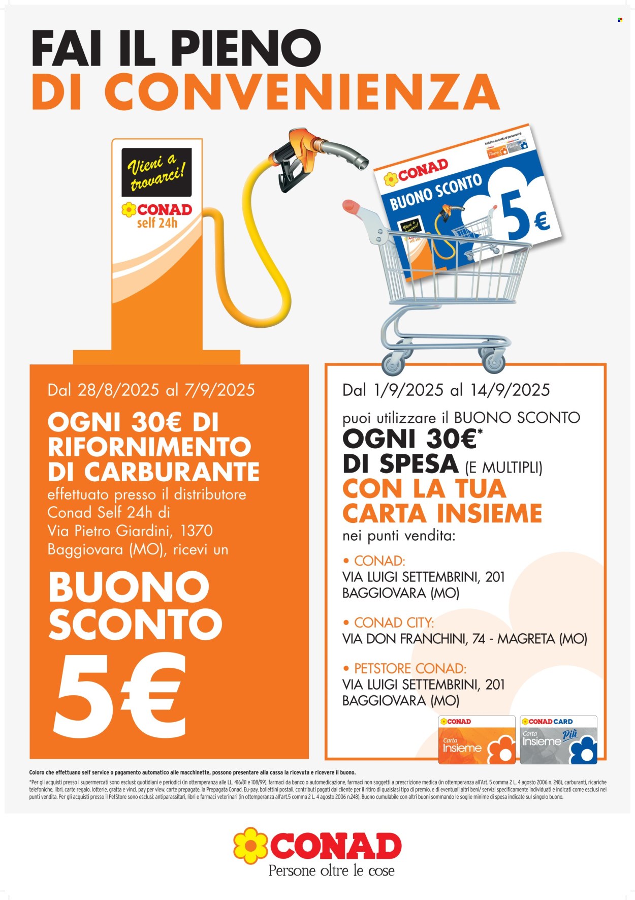 Volantino Conad - 28/8/2025 - 14/9/2025. Pagina 1