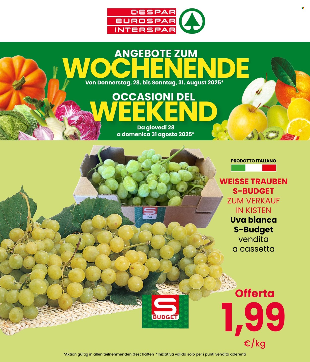Volantino Despar - 28/8/2025 - 31/8/2025. Pagina 1