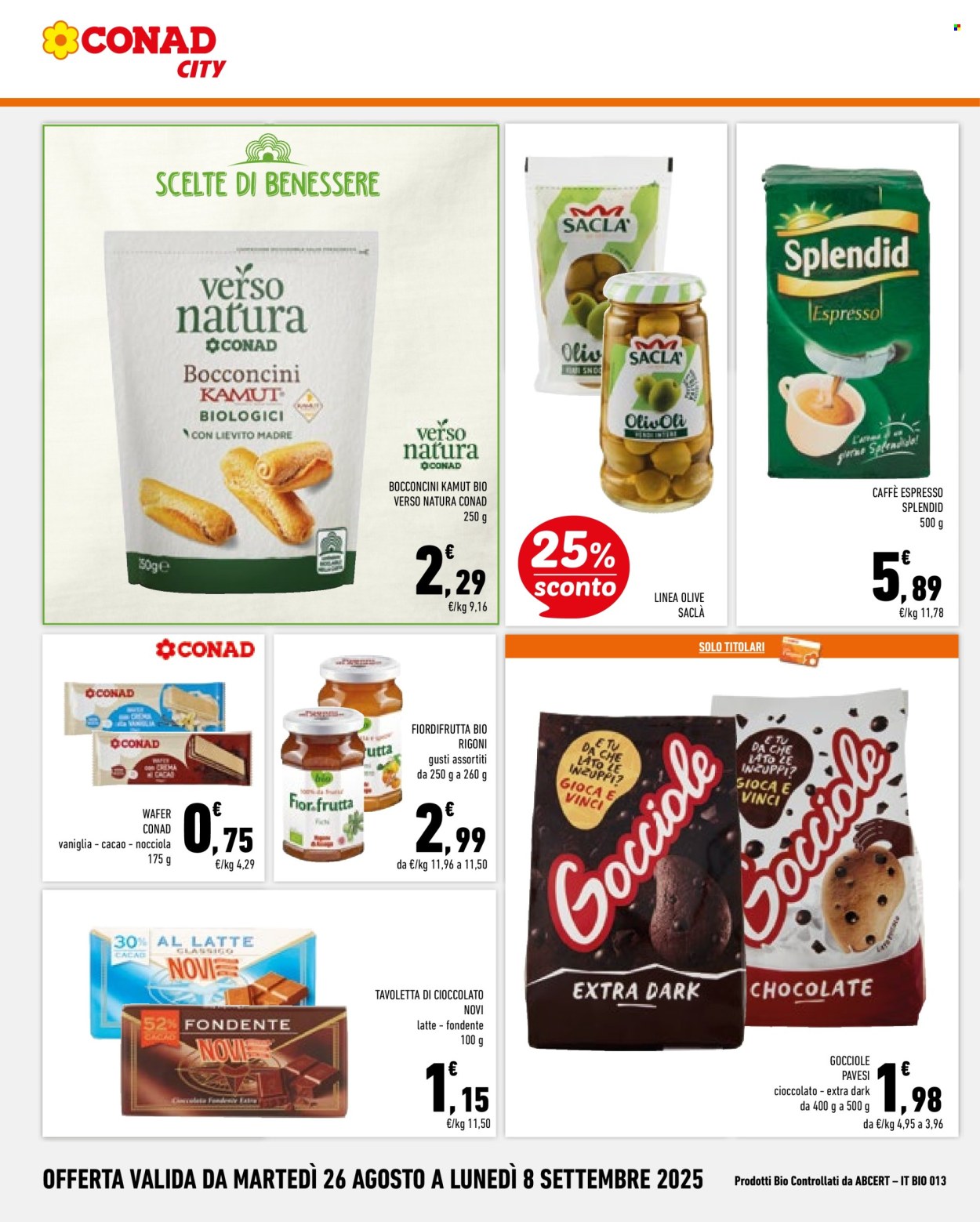 Volantino Conad City - 26/8/2025 - 8/9/2025. Pagina 14