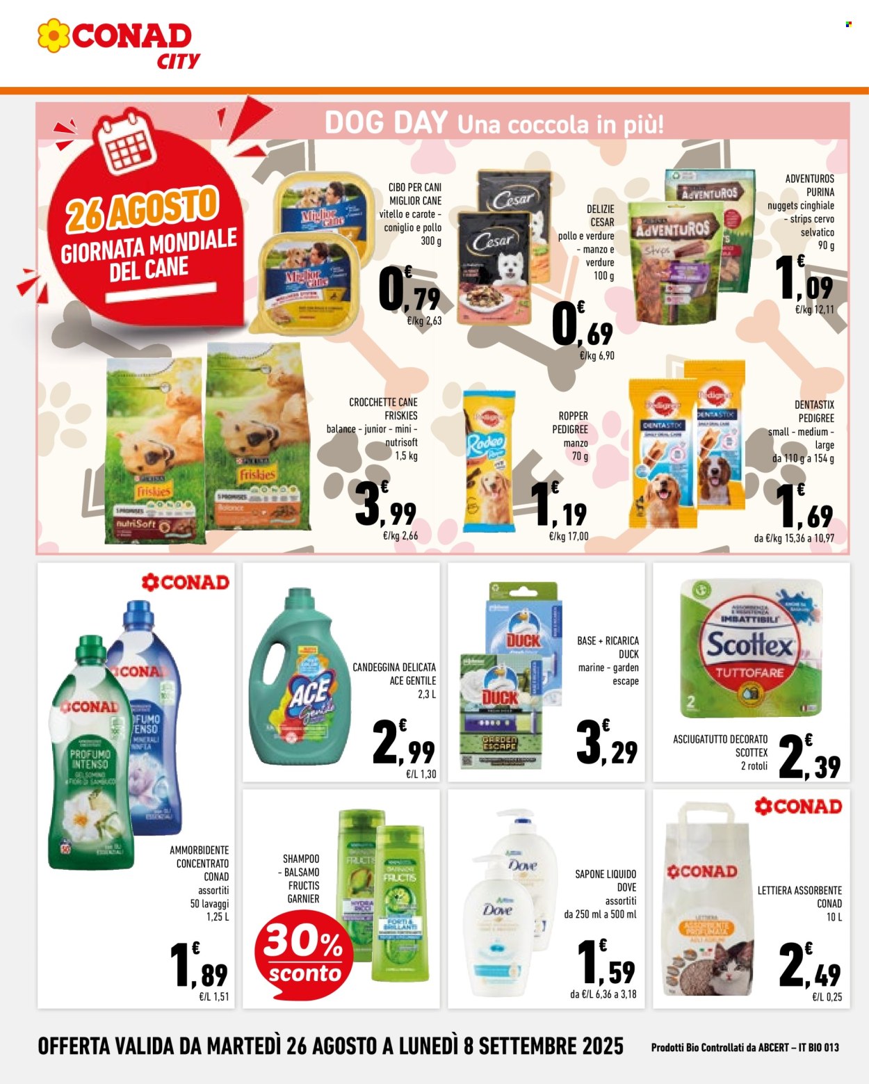 Volantino Conad City - 26/8/2025 - 8/9/2025. Pagina 16