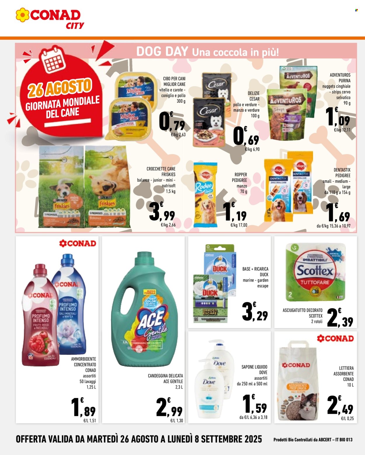 Volantino Conad - 26/8/2025 - 8/9/2025. Pagina 16