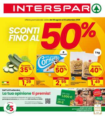 Volantino Interspar - 28/8/2025 - 10/9/2025.