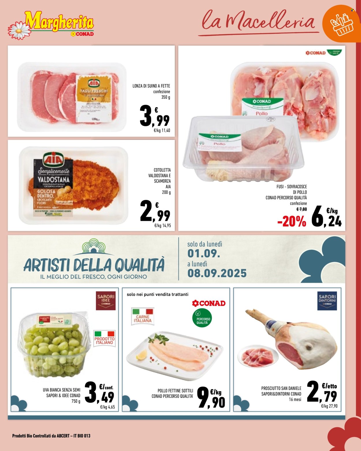 Volantino Margherita Conad - 26/8/2025 - 8/9/2025. Pagina 3