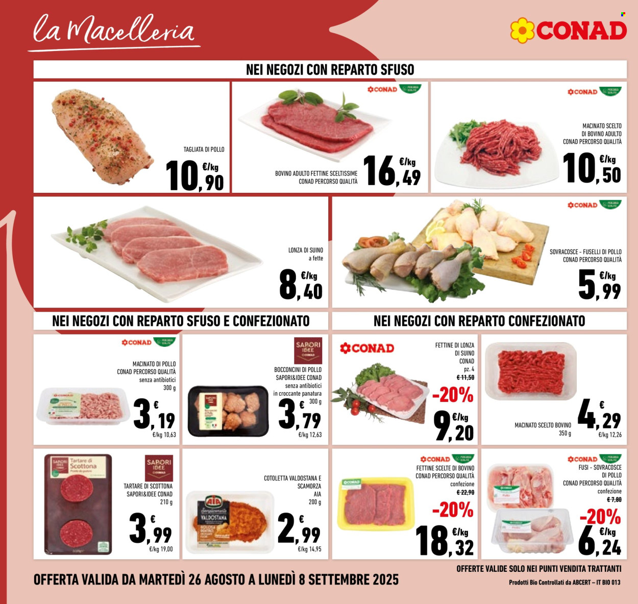 Volantino Conad - 26/8/2025 - 8/9/2025. Pagina 4