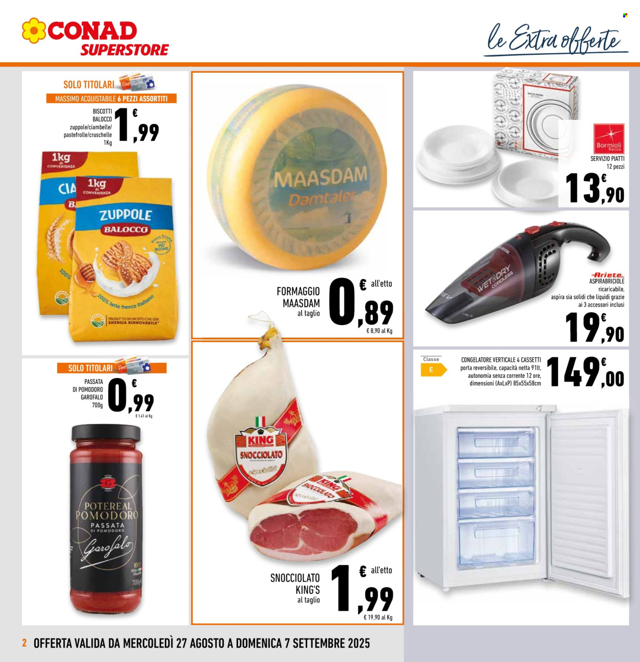 Volantino Conad Superstore - 27/8/2025 - 7/9/2025. Pagina 2