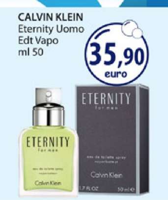 CALVIN KLEIN Eternity Uomo Edt Vapo ml 50