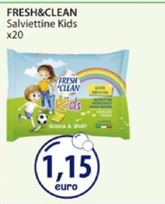 FRESH&CLEAN Salviettine Kids x20