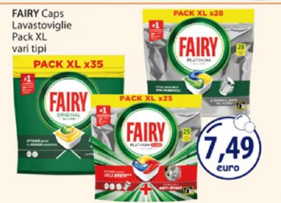 FAIRY Caps Lavastoviglie Pack XL