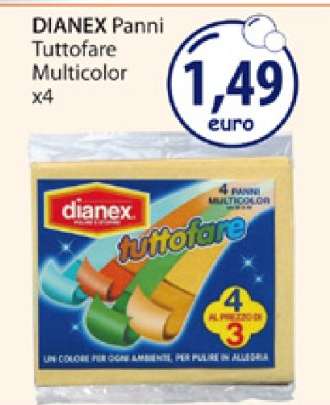 DIANEX Panni Tuttfare Multicolor x4