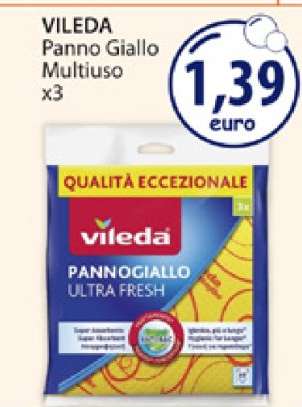 VILEDA Panno Giallo Multiuso x3