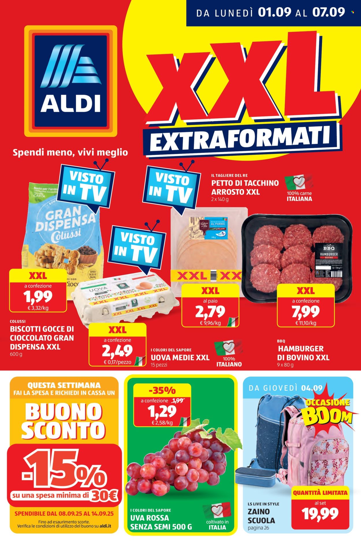 Volantino Aldi - 1/9/2025 - 7/9/2025. Pagina 1