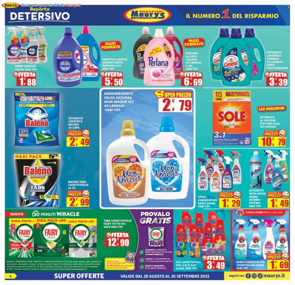 Volantino Maury's - 28/8/2025 - 20/9/2025. Pagina 4