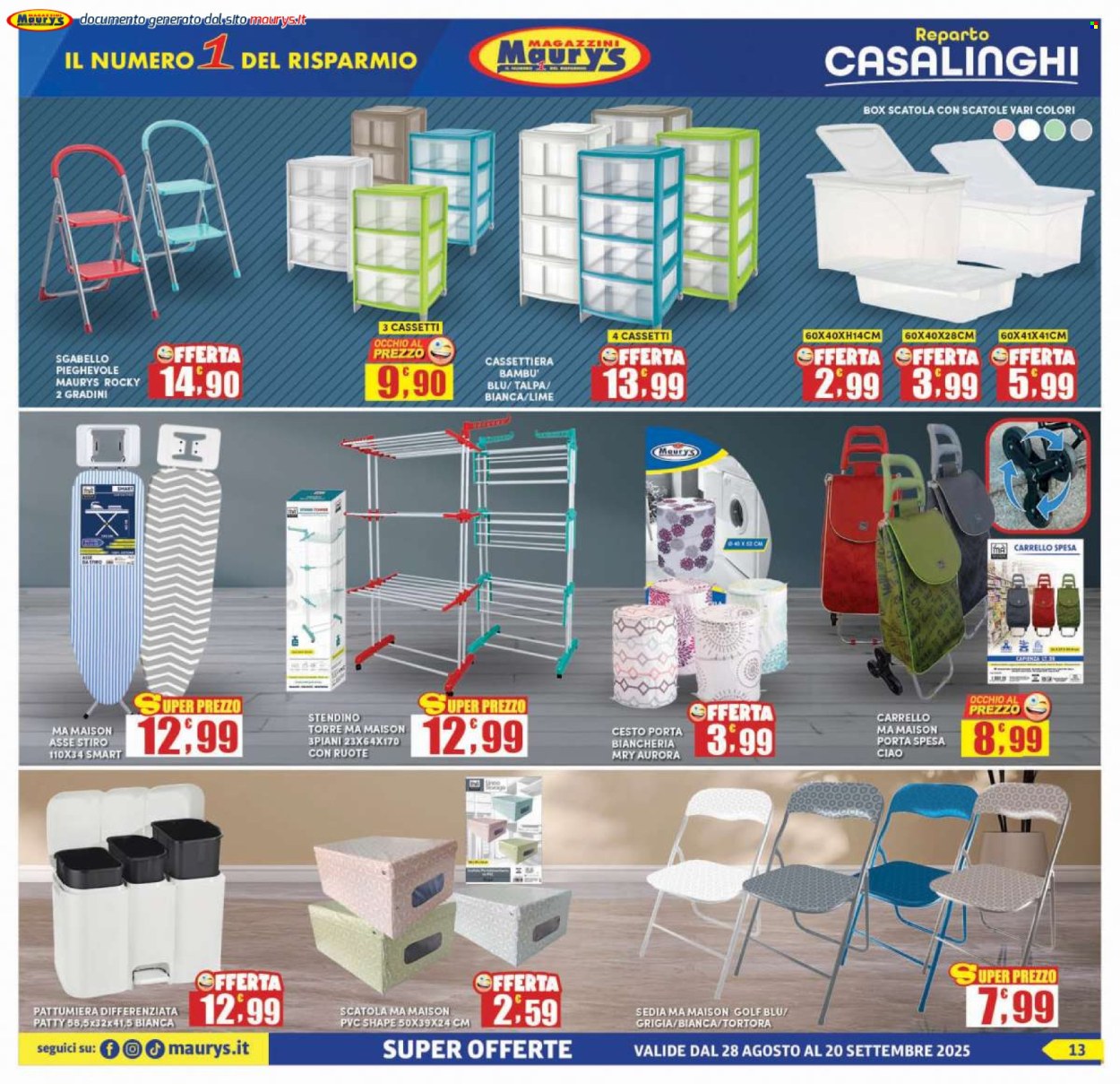 Volantino Maury's - 28/8/2025 - 20/9/2025. Pagina 13