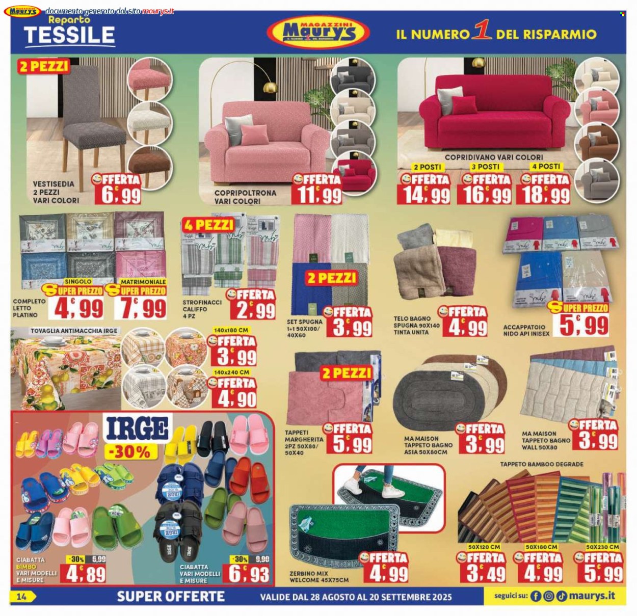 Volantino Maury's - 28/8/2025 - 20/9/2025. Pagina 14
