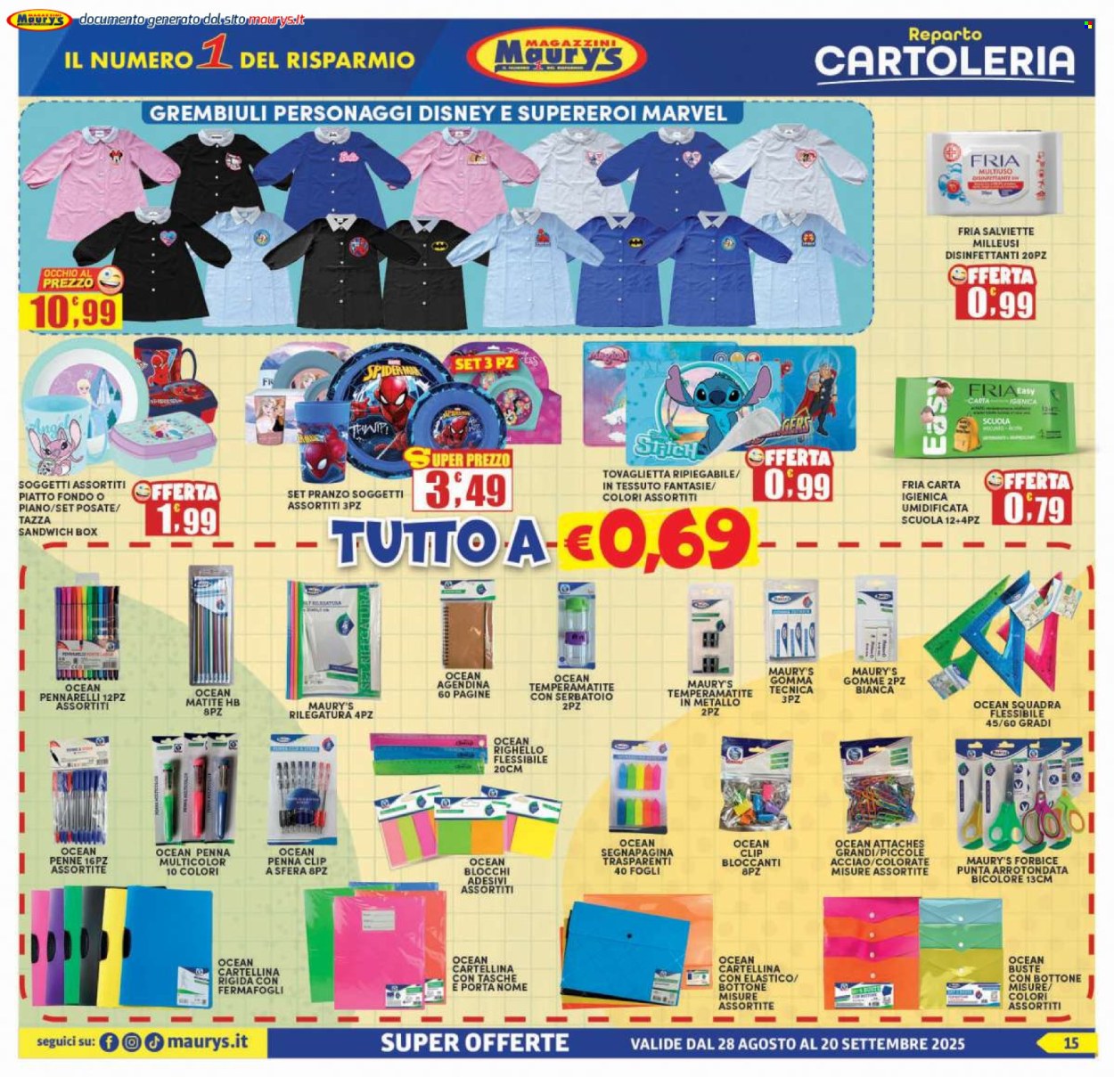 Volantino Maury's - 28/8/2025 - 20/9/2025. Pagina 15