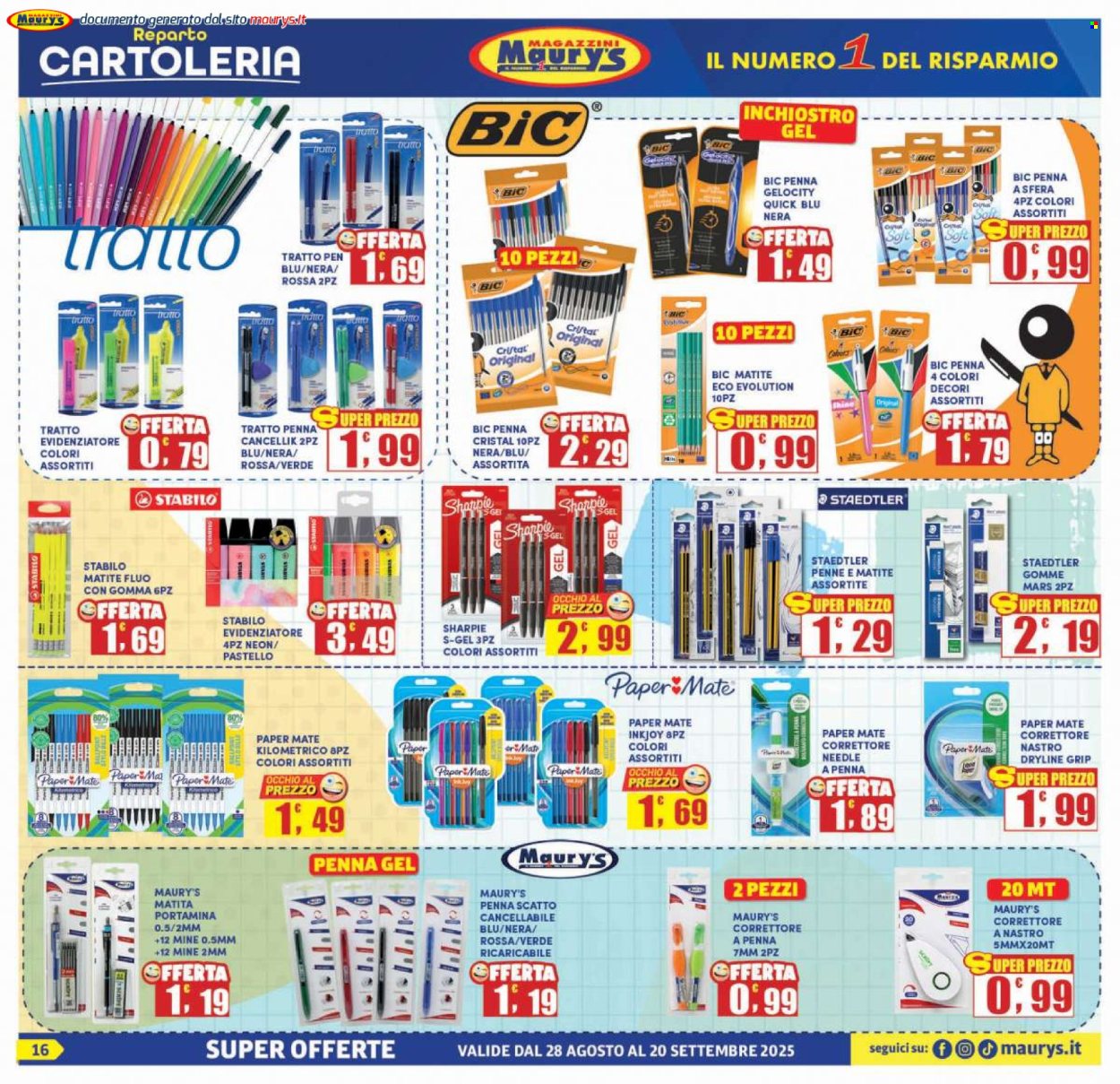 Volantino Maury's - 28/8/2025 - 20/9/2025. Pagina 16