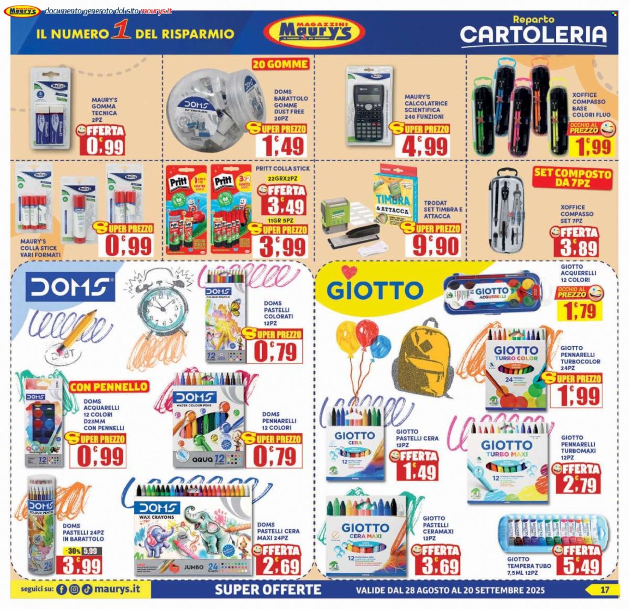 Volantino Maury's - 28/8/2025 - 20/9/2025. Pagina 17
