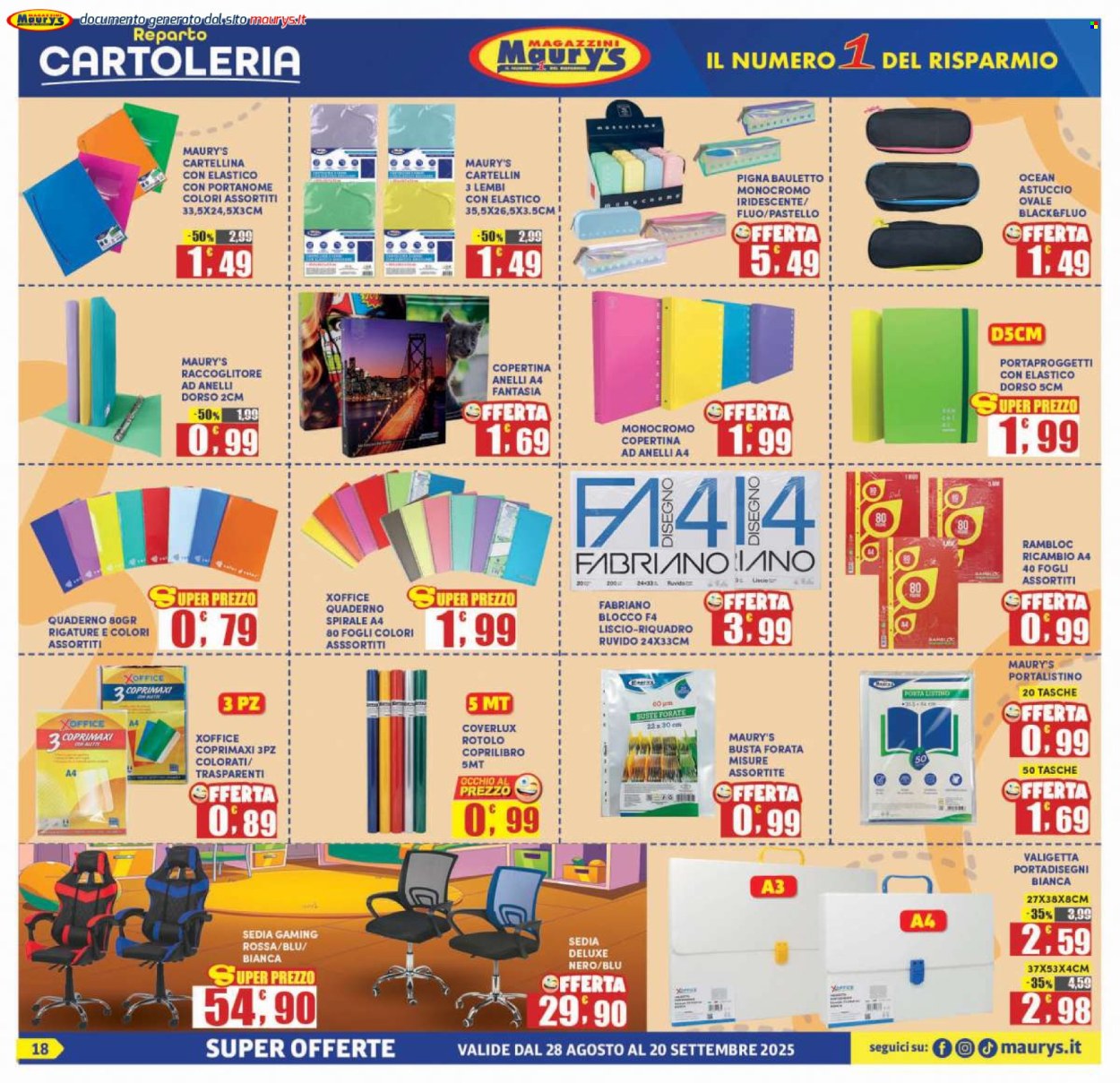 Volantino Maury's - 28/8/2025 - 20/9/2025. Pagina 18