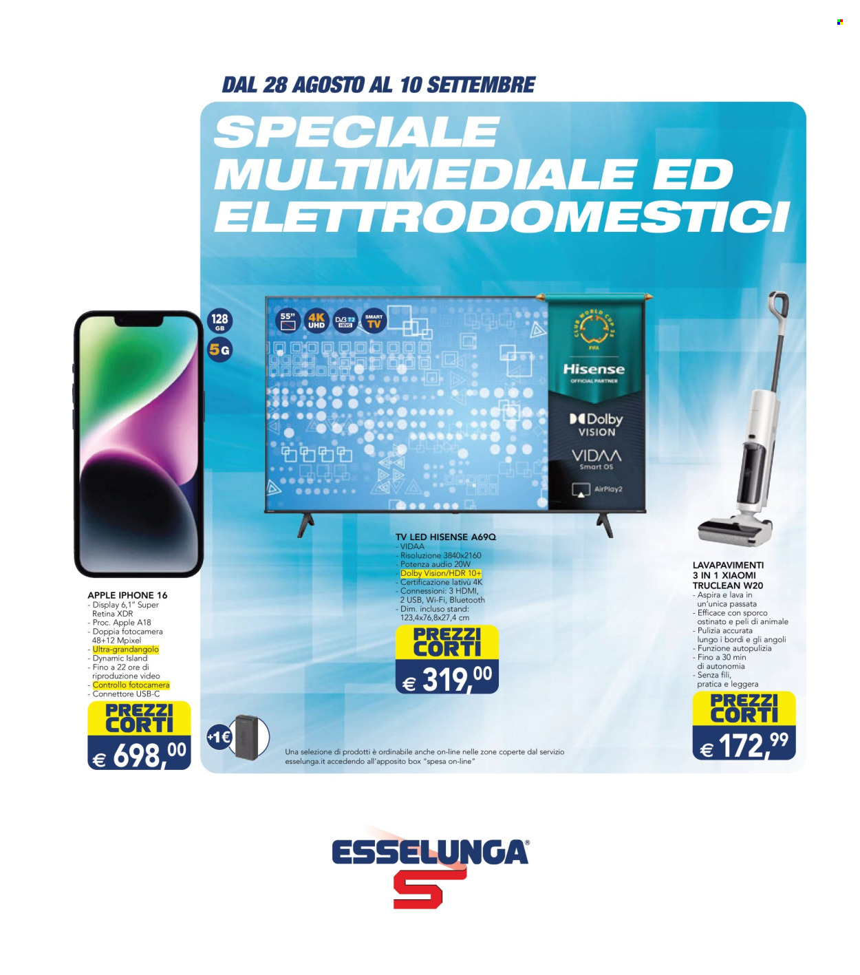 Volantino Esselunga - 28/8/2025 - 10/9/2025. Pagina 1