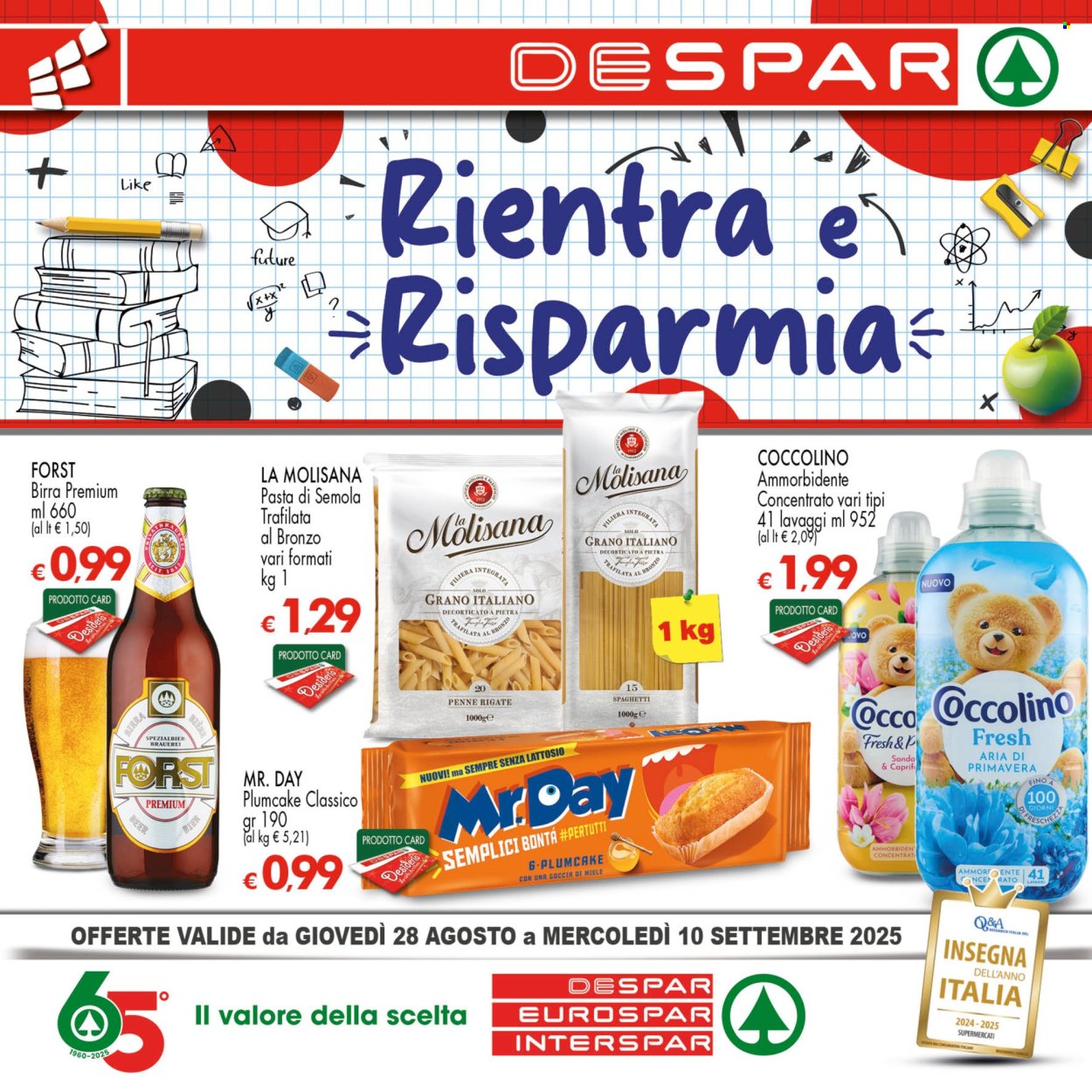 Volantino Despar - 28/8/2025 - 10/9/2025. Pagina 1