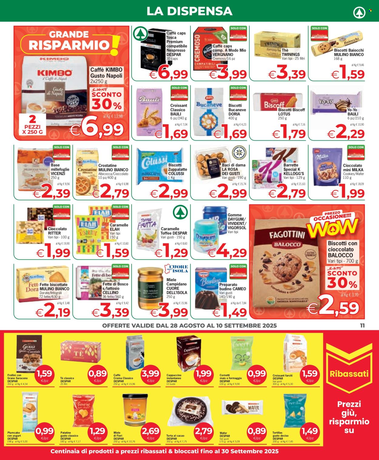 Volantino Eurospar - 28/8/2025 - 10/9/2025. Pagina 11