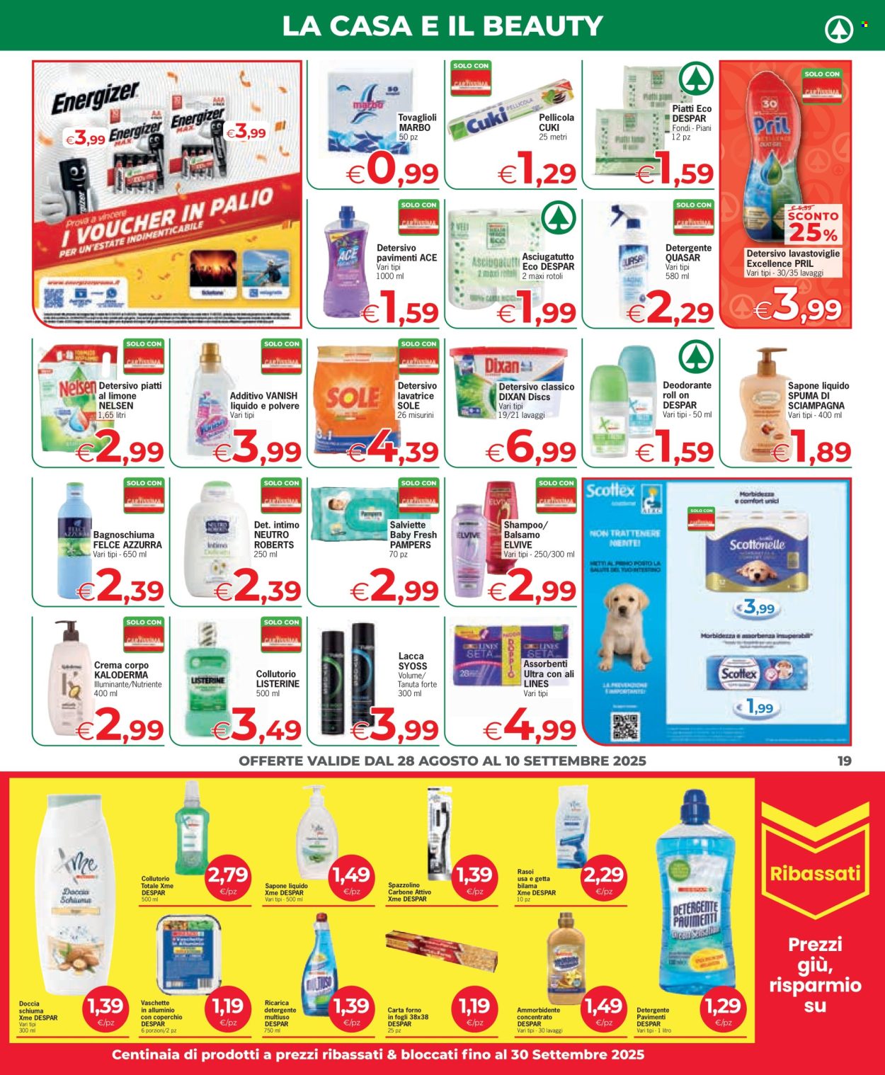 Volantino Eurospar - 28/8/2025 - 10/9/2025. Pagina 19