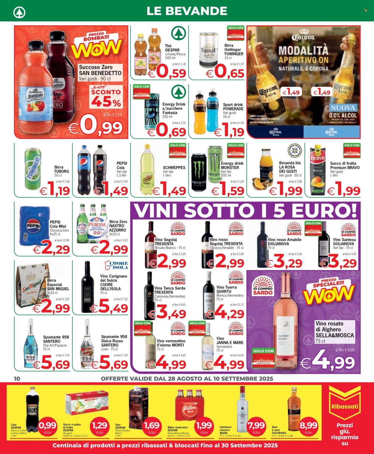 Volantino Eurospar - 28/8/2025 - 10/9/2025. Pagina 10