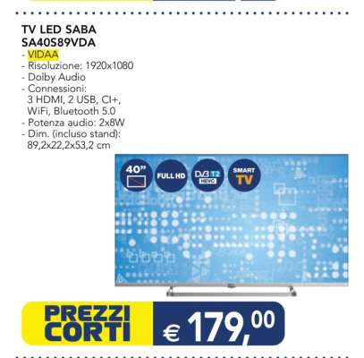 TV LED SABA SA40S89VDA