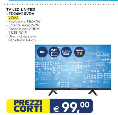 TV LED UNITED LED24M10VDA