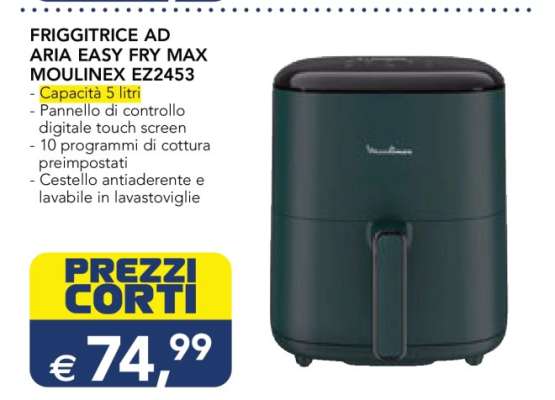 FRIGGITRICE AD ARIA EASY FRY MAX MOULINEX EZ2453
