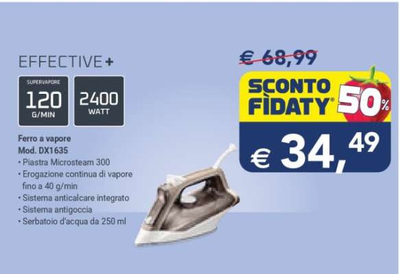 Ferro a vapore Mod. DX1635