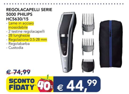 REGOLACAPELLI SERIE 5000 PHILIPS HC5630/15