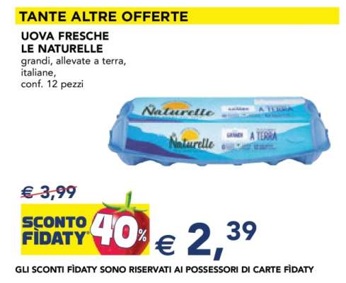 Uova Fresche Le Naturelle