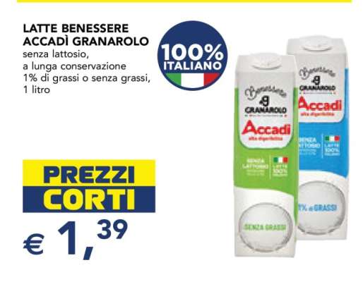 LATTE BENESSERE ACCADÌ GRANAROLO